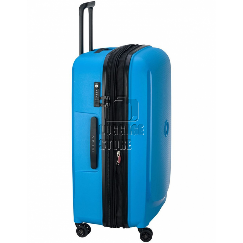 41252_76CM 8 WHEELED TROLLEY EXPANDABLE CASE ELECTRIC BLUE